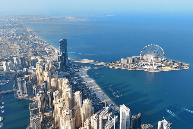 Aerial view of Ain Dubai